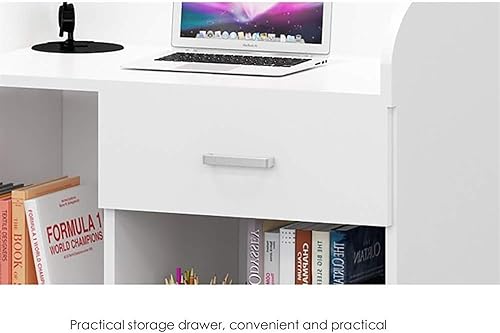 SMuCkS Lectern Podium Wood Multi-Layer Board School Classroom Teacher's Desk (Red, One Size)
