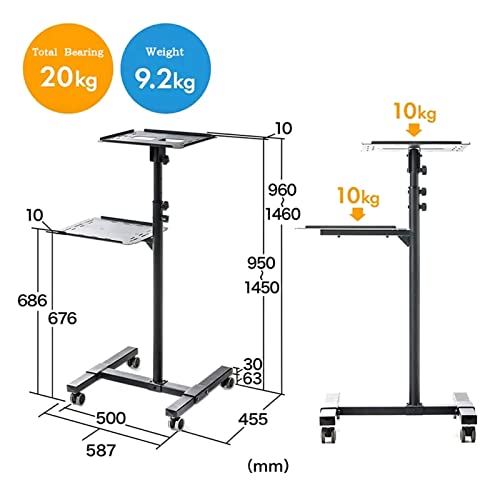 CHICKEN Universal Projector Stand with Tray and Wheels