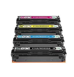 DeWei 414A (with chip) Compatible Toner Cartridge Replacement for HP 414A 414X W2020A W2021A W2022A W2023A HP Color Laserjet Pro MFP M479fdw M454dw M454dn M479fdn (4 pcs Pack, with CHIP)