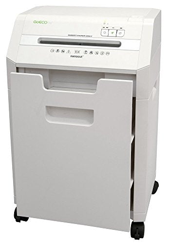 GoECOlife GHC85P 8-Sheet Nanocut Paper Shredder, White