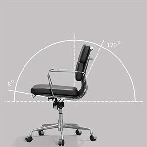 None Executive Bonded Leather Mid-Back Office Chair