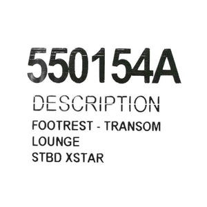 Generic MasterCraft Boat Transom Lounge Footrest 550154A | XStar (STBD)