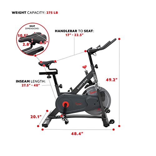Sunny Health & Fitness Pro II Magnetic Indoor Cycling Bike - B1964