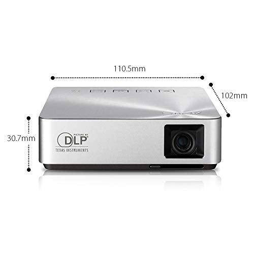 ASUS S1 200 lumen HDMI/MHL Built-in 6,000mAh Battery Power Bank Short-Throw LED Pocket Projector