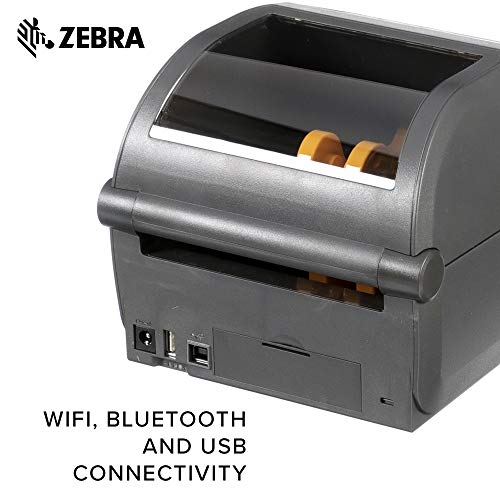 Zebra ZD420d Direct Thermal Desktop Printer 203 dpi Print Width 4 in WiFi Bluetooth USB ZD42042-D01W01EZ
