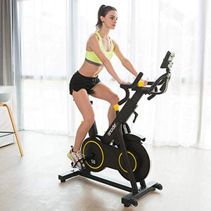 SNODE Magnetic Exercise Bike S9 with APP- Professional Cycling Bike with 4-way Adjustable Multifunctional Handlebar, Compatible with ZWIFT, Kinomap, Iconsole - Max 331 lbs