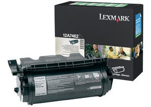 Lexmark 12A7462 T630 T632 T634 X630 X632 X634 Toner Cartridge (Black) in Retail Packaging
