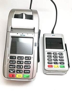 FIRST DATA FD150 EMV CTLS Credit Card Terminal and RP10 PIN Pad Bundle