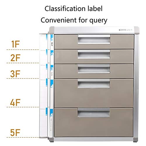 Bxwjg Flat File Cabinet Storage, Desktop Drawer Cabinet, Aluminum Alloy - 4 Layers