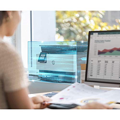 HP OfficeJet Pro 9015 All-in-One Wireless Printer w/Smart Home Office Productivity, Instant Ink, Works with Alexa 1KR42A Print, Scan, Copy, Fax, Mobile Bundle with DGE USB Cable + Business Software