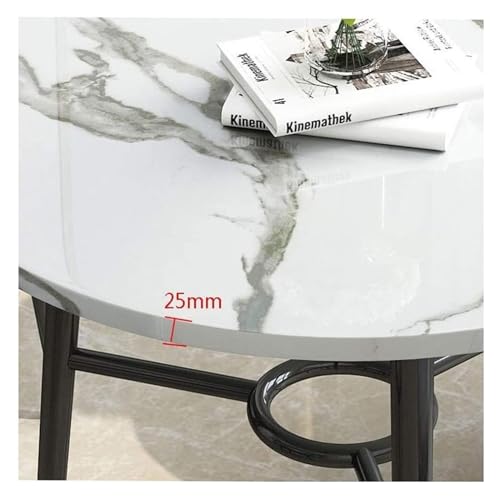 DioOnes Table Set - Modern Marble Round Table & Chair Set for Office, Living Room, Kitchen, and Beauty Salon