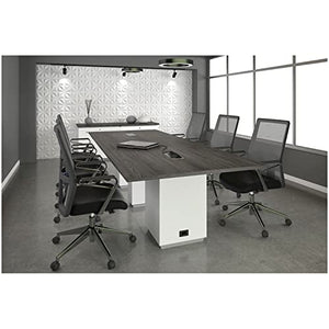 Generic Conference Room Table 8 ft Gray and White Rectangle Shaped - 96''L x 48''W x 30''H