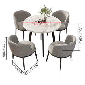 HSHBDDM Round Club Table and Chair Set - Office Reception, Coffee, Dining, Conference Room Furniture