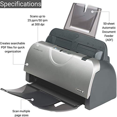 Xerox DocuMate 152i Duplex Scanner with Document Feeder for PC and Mac