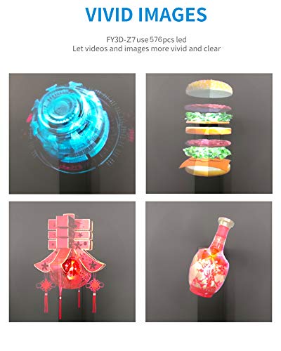 FY3D-Z7 with 51cm and WiFi,Hologram Display LED Fan 3D Holographic Video Advertisement Player,Resolution:1600X576, Good Price.