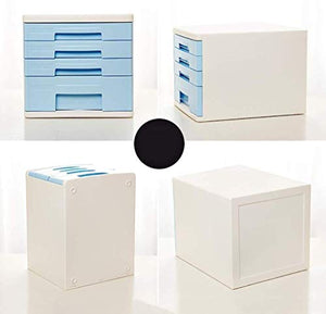 None File Cabinets Plastic 4 Drawers Desktop Storage Box