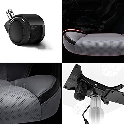ZHIVIQ Silent Universal Pulley Office Chair - Rotatable Ergonomic Design with Thickened Cushion
