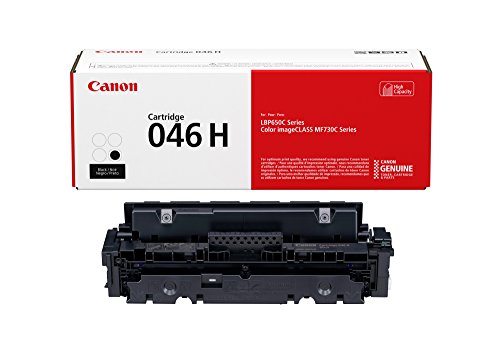 Canon Genuine Toner, Cartridge 046 Black, High Capacity (1254C001), 1 Pack, for Canon Color imageCLASS MF735Cdw, MF733Cdw, MF731Cdw, LBP654Cdw Laser Printers