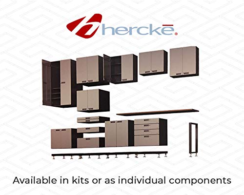 Hercke Series 7 54" Lower Storage Cabinet Component - Stainless Steel Modular Storage Cabinets (24"D x 30"W x 54"H) by SafeRacks