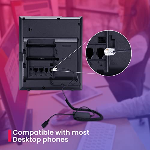 Global Teck Worldwide XS 825 Headset Bundle of 10 - Compatible with Avaya, Yealink, Polycom, Cisco, Mitel, Nortel, Toshiba