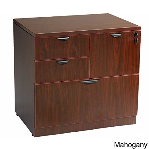 Boss Office Products N114-C Combo Lateral File in Cherry