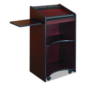 Safco Products 8918MH Executive Mobile Lectern, Mahogany