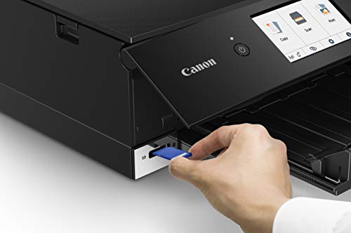 Canon PIXMA TS8320 Inkjet Wireless Color Printer All In One, Copier, Scanner, Black, Amazon Dash Replenishment Ready, Model:3775C002