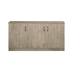 Saint Birch Alaska 3-Door Gray Oak Credenza Storage Cabinet