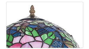 MaGiLL Tiffany-Tinglamp 12 Inch Two-Colored Rose-Mother-Light Desk Lamp