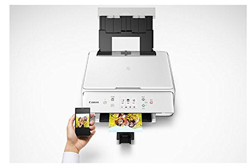 Canon TS6120 Wireless All-In-One Printer with Scanner and Copier: Mobile and Tablet Printing, with Airprint(TM) and Google Cloud Print compatible, White