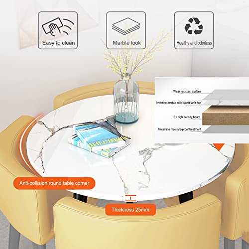 HM&DX 5-Piece Small Conference Room Negotiation Table and Chair Set