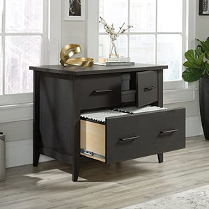 Sauder Summit Station Lateral File Cabinet, Raven Oak