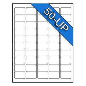 50 UP 1.5 x 1 UPC Bar Code Laser Inkjet White 1-1/2 x 1 Labels - 2000 Sheets