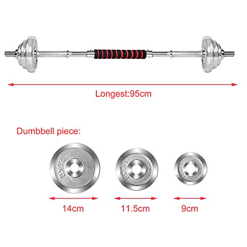 NK BEAUTY Adjustable Weights Dumbbells Set with Anti-Slip Handle, 66LBS Free Weights Dumbbells for Men and Women Gym Equipment Dumbbell