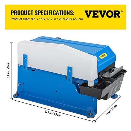 VEVOR Water-Activated Tape Dispenser, Maximum 39.4" x 3.94" Tape, Adjustable Length, Width & Water Level, Manual Tape Dispenser w/ Water Brush, Carton Packaging for Express Box, Gift Box