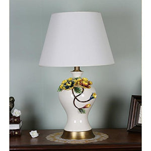 505 HZB European Porcelain Ceramic Lamp, Bedroom Bedside Cabinet Lamp, Living Room Study Lamp