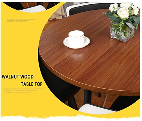 Office Table and Chair Set Conference Coffee Table 90cm Grey