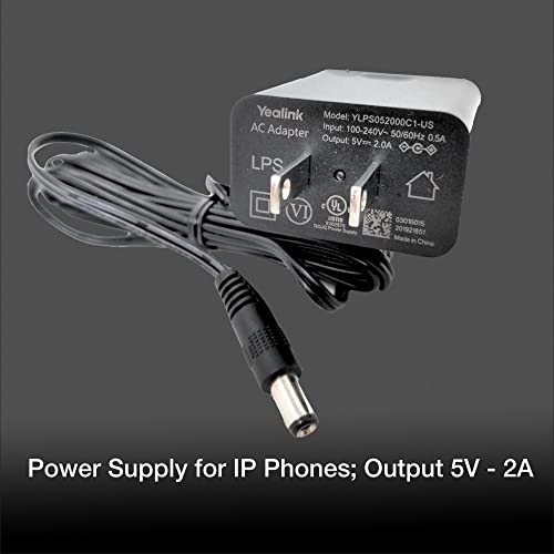 Global Teck Worldwide Yealink PS5V2000US Power Supply Bundle - 10 Pack with GTW Microfiber Cloth