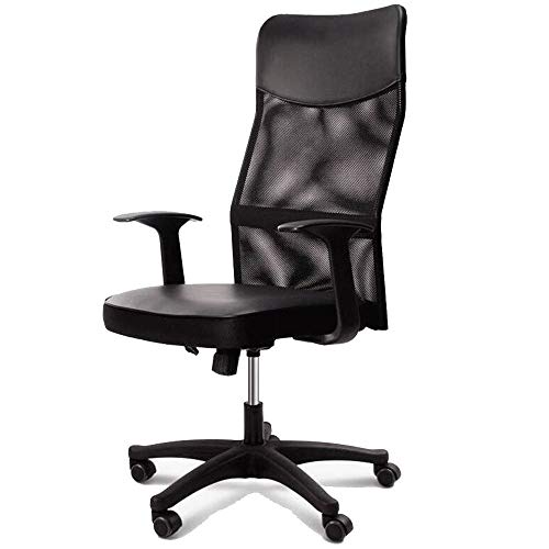 QZWLFY Drafting Office Chair in Black - Adjustable Standing Desk Chair