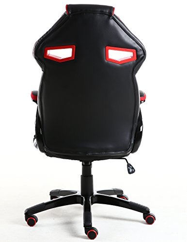 BTEXPERT Ergonomic High Back PU Leather Office Chair Gaming Chair, Reclining Leaning Napping Headrest Lumbar Pillow Support