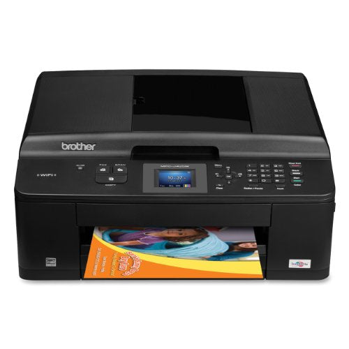 Brother Printer MFCJ425W Wireless Color Photo Printer with Scanner, Copier and Fax,Black