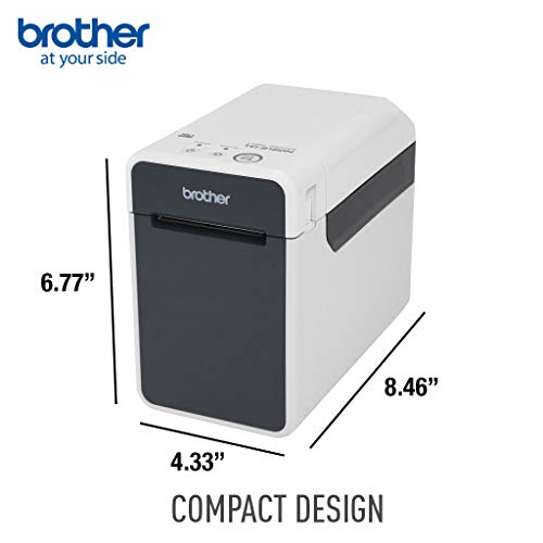 Brother TD-2120N Direct Thermal Printer - Monochrome - Desktop - Receipt Print, Black/White, Length: 8.46 inches; Height: 6.77 inches; Width: 4.33 inches
