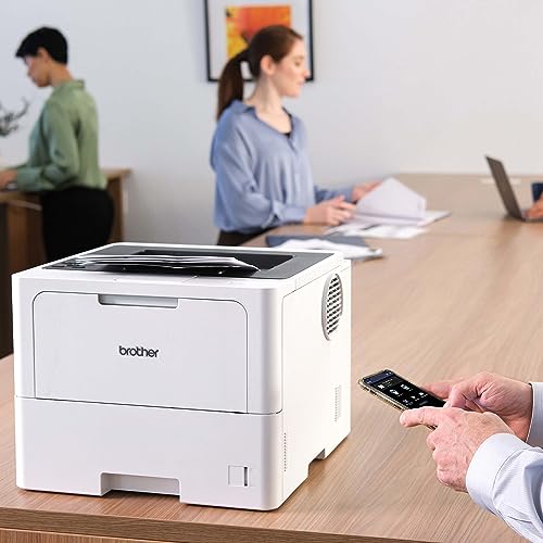 Brother HL-L6210DW Monochrome Laser Printer with Large Paper Capacity, Wireless Networking, Low-Cost Printing, and Advanced Security Features
