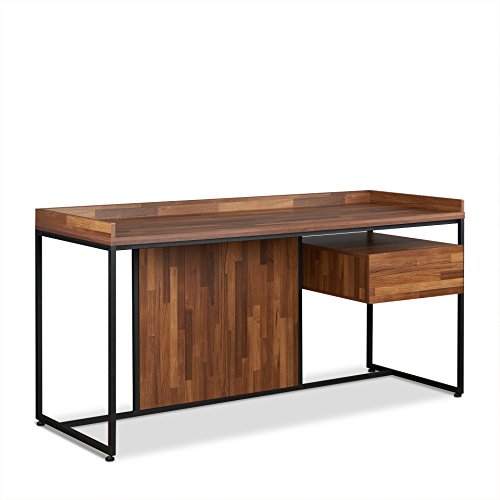 Acme Sara Desk, Walnut & Sandy Black
