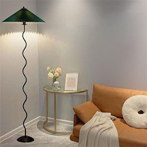 None Pleated Floor Lamp Japanese Style Black Decorative Atmosphere Desk Lamp