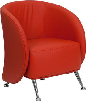 Flash Furniture HERCULES Jet Series Red Leather Lounge Chair