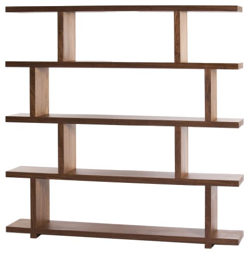 Moe's Home Collection 63 by 61-Inch Miri Large Shelf, Walnut Veneer