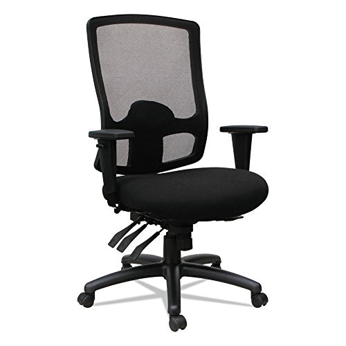 Alera ALEET4117 Etros Series High-Back Multifunction with Seat Slide Chair, Black