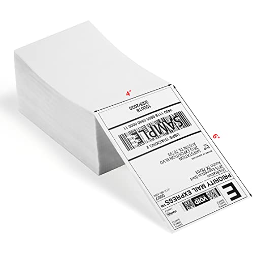 OFFNOVA Bluetooth Thermal Label Printer with a Stack of 500 4" x 6" Shipping Thermal Direct Label, Bundles