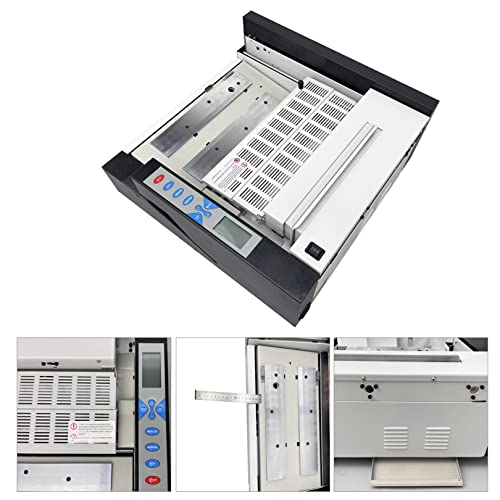 INTSUPERMAI Full-Auto Glue Book Binding Machine A3 Hot Melt Binder with LCD Fault Detection - 110V